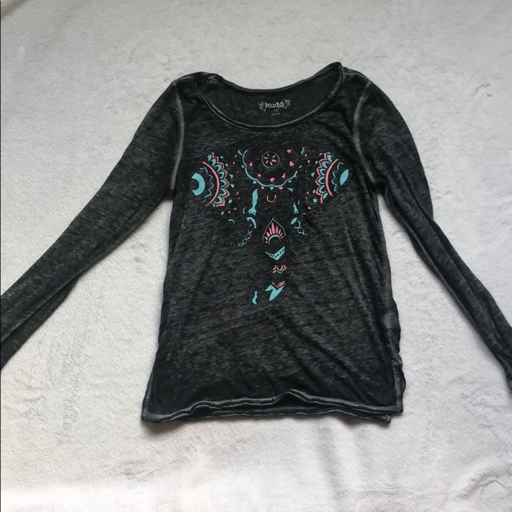 soft long sleeve elephant tee